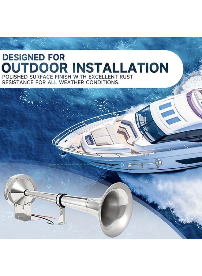 24V Marine Electric Horn For Boats Yachts Trucks SUVs RVs Caravans - Image 3